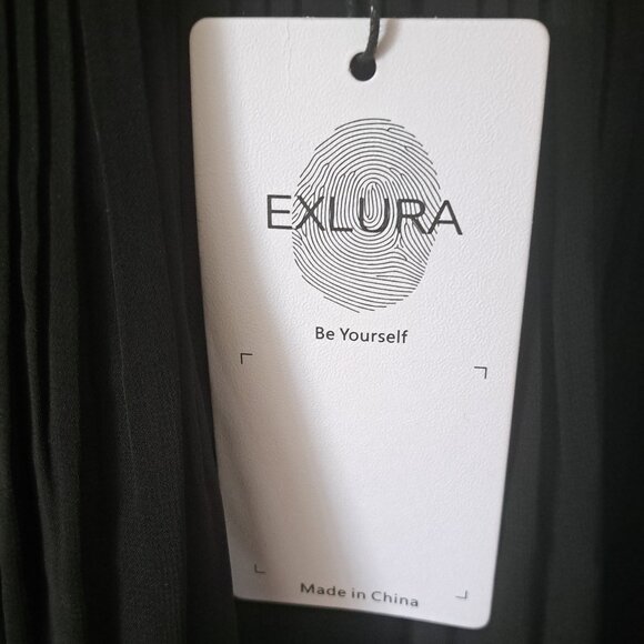 EXLURA Romper Spaghetti Strap Pleated Short Jumpsuit Outfit Large NWT - Picture 7 of 11